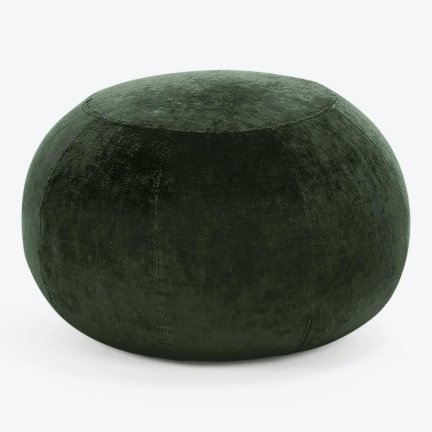 Geo Crushed Velvet Ottoman, Small