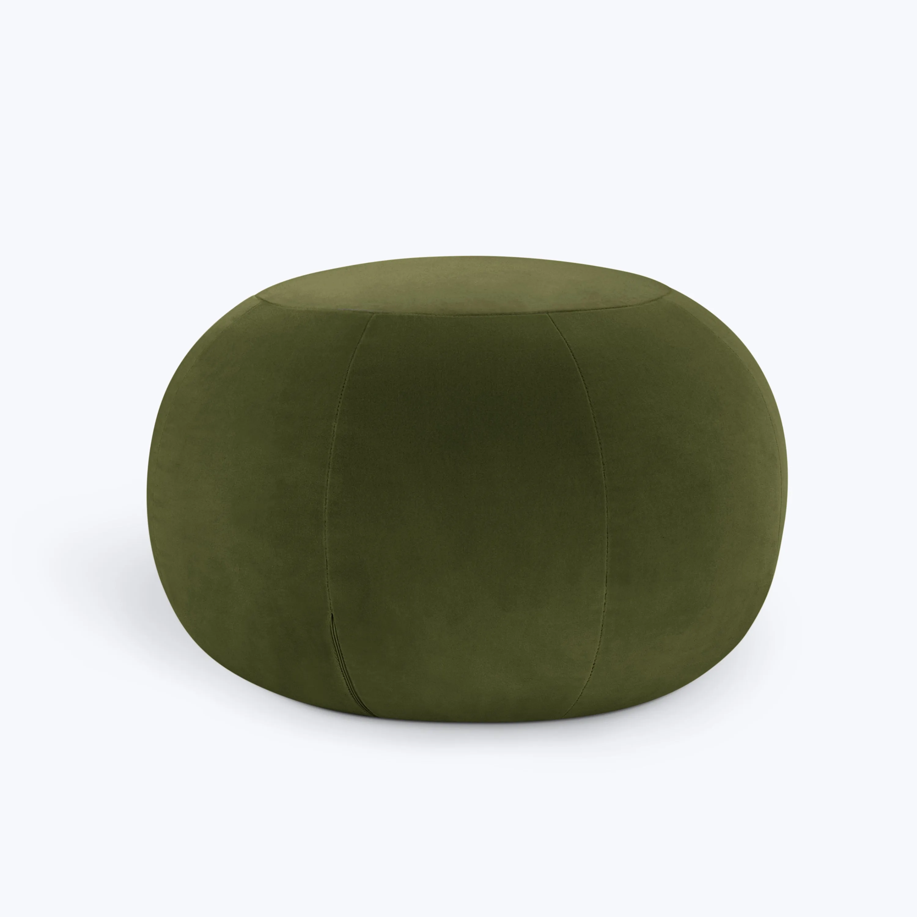 Geo Crushed Velvet Ottoman, Small