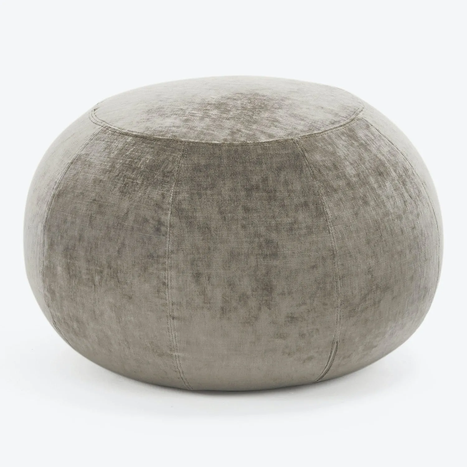 Geo Crushed Velvet Ottoman, Small