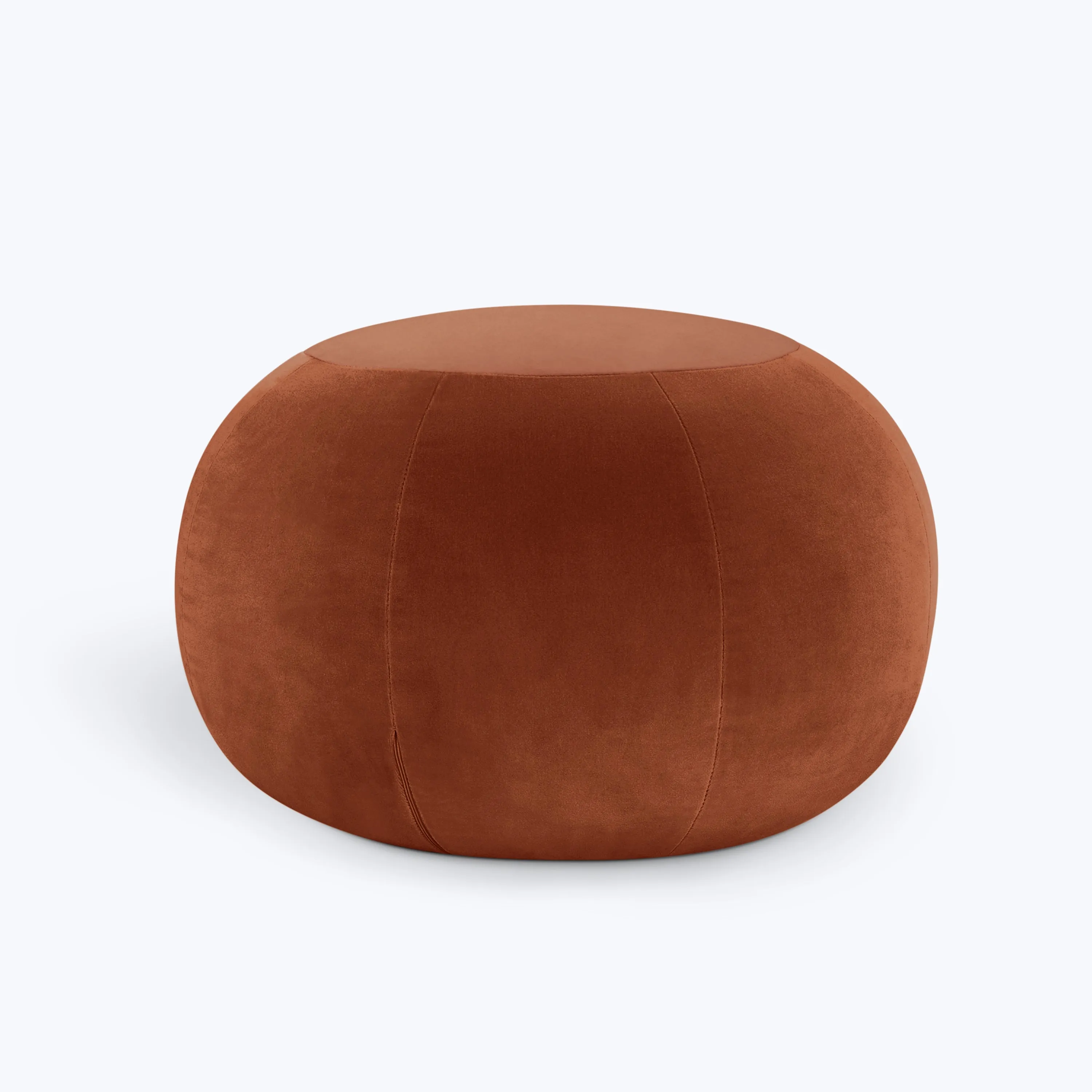 Geo Crushed Velvet Ottoman, Small