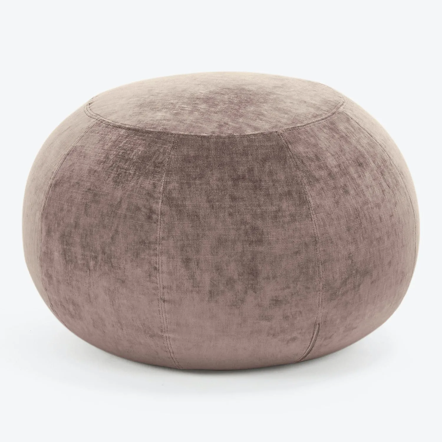 Geo Crushed Velvet Ottoman, Small