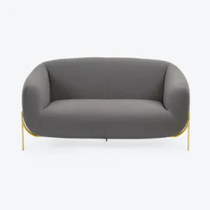 Geo Loveseat, Linen