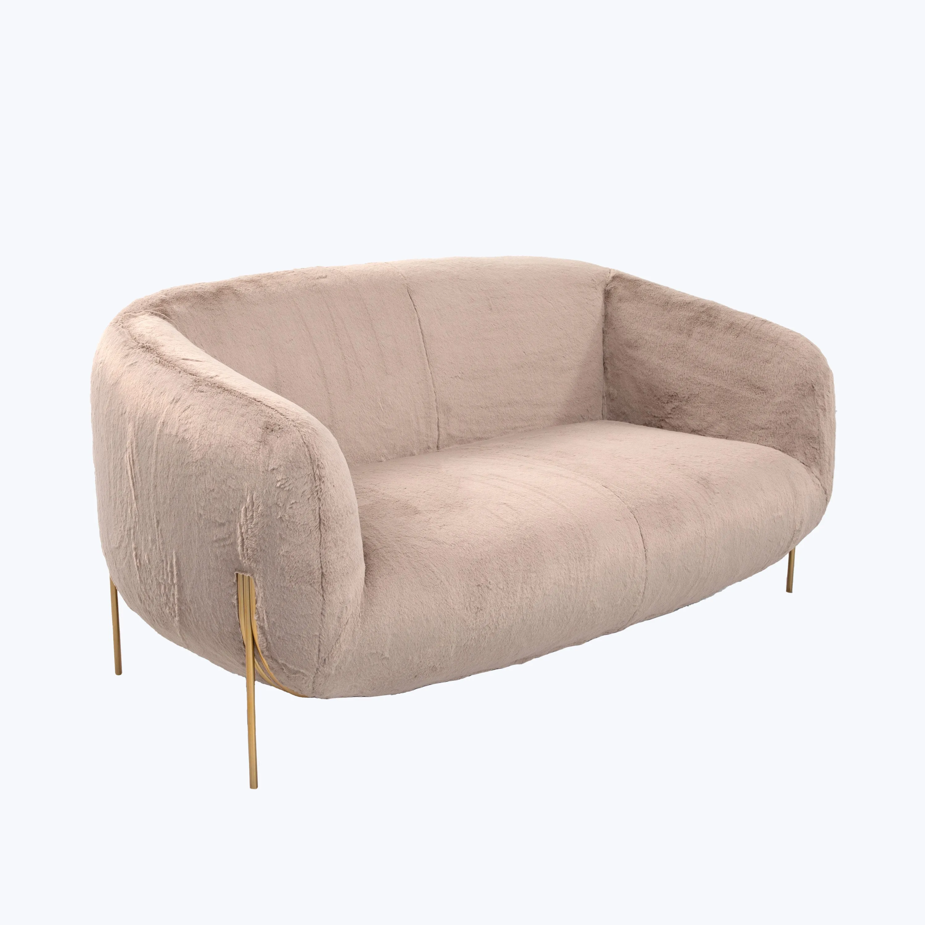 Geo Plush Loveseat