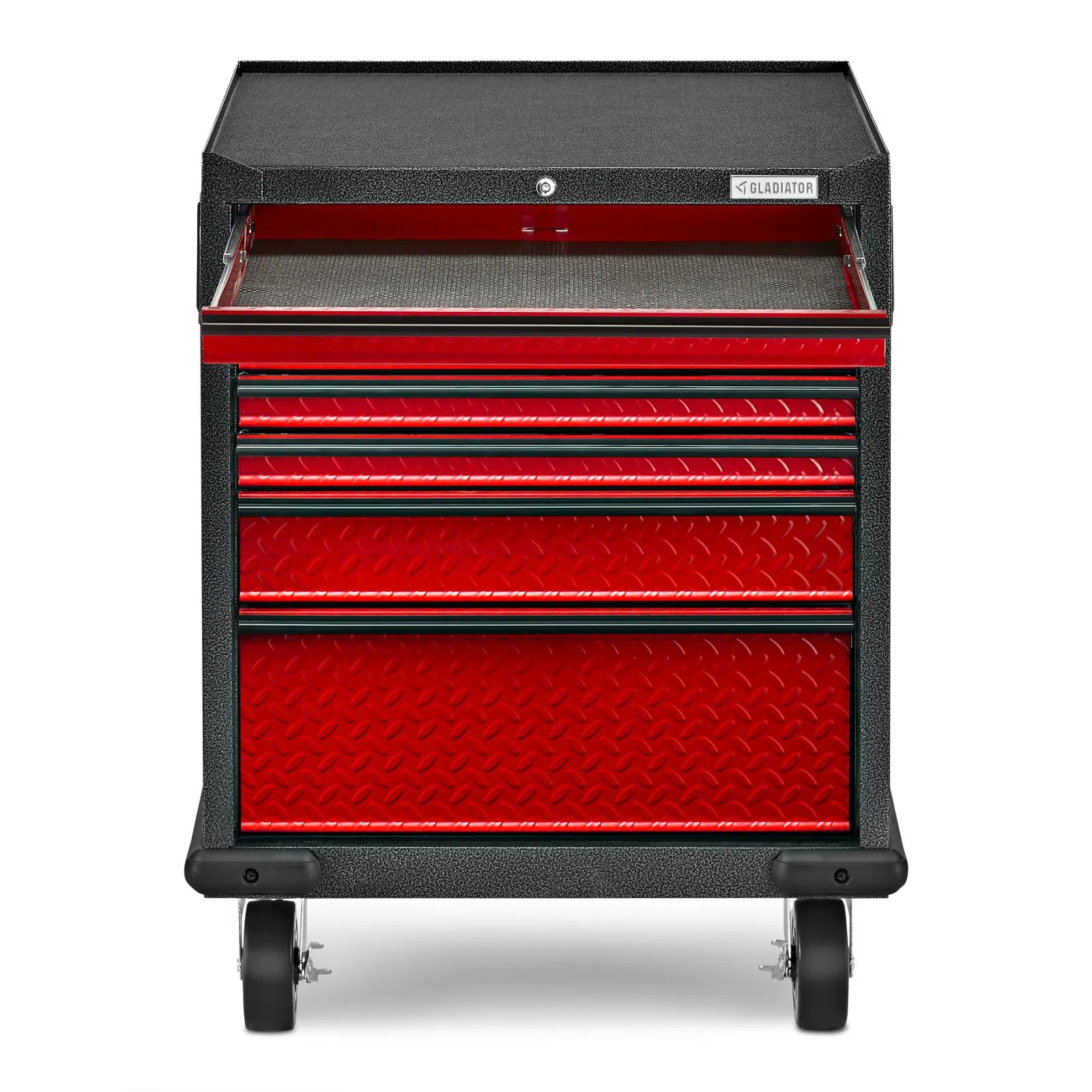 Gladiator Red Tread Premier Pre-Assembled 7 Drawer Modular Tool Storage Cabinet - GAGD277DKR