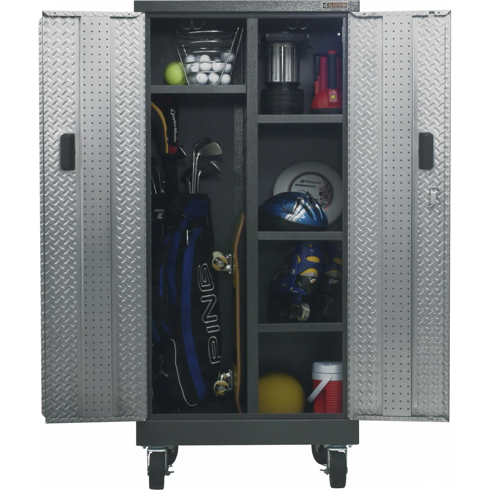 Gladiator Silver Tread Premier Pre-Assembled Tall GearLocker - GATL302DRG
