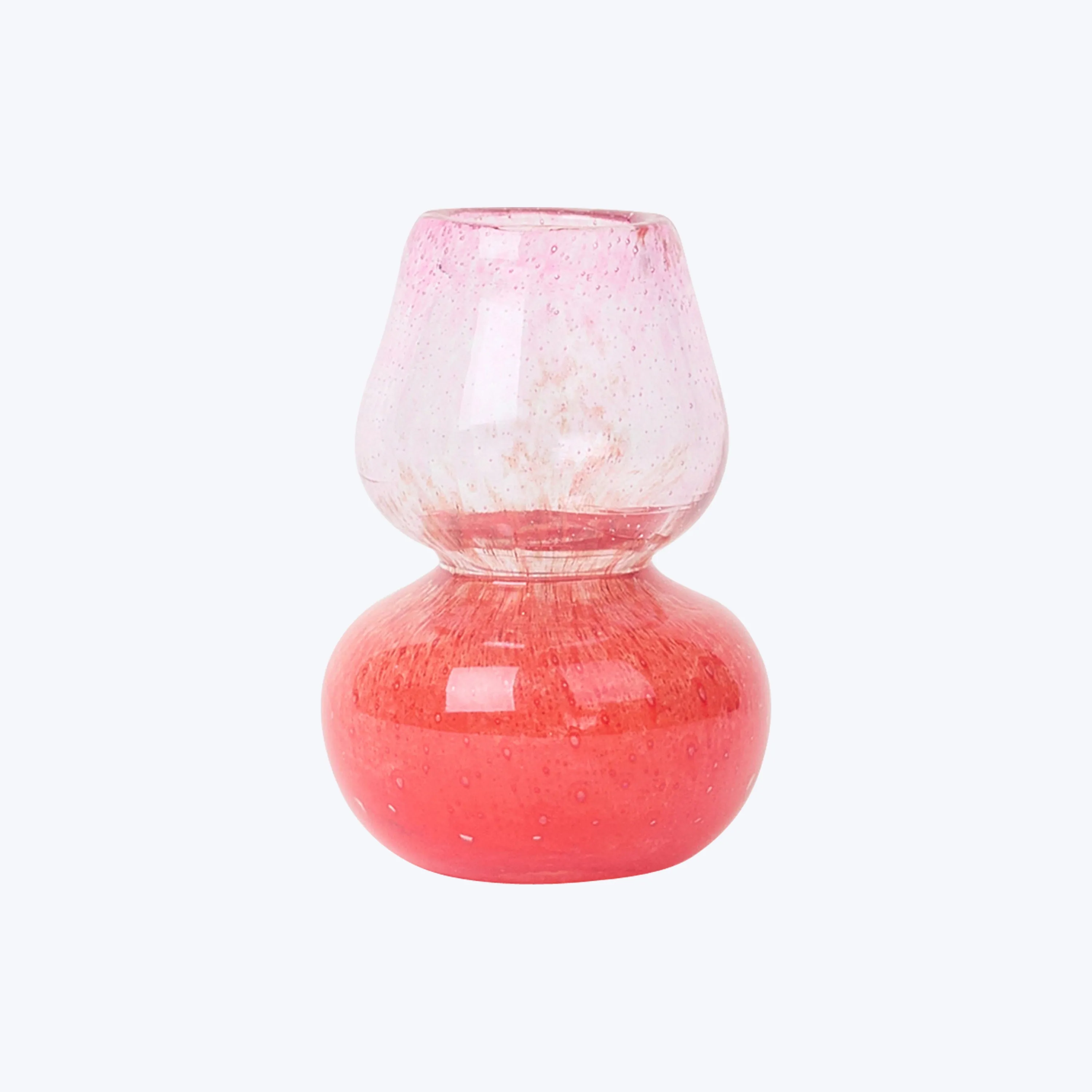 Glass Bubble Candlestick Holder