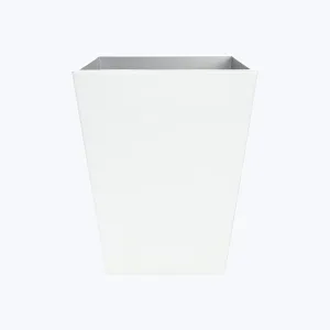 Glossy Pure Enamel Wastebasket