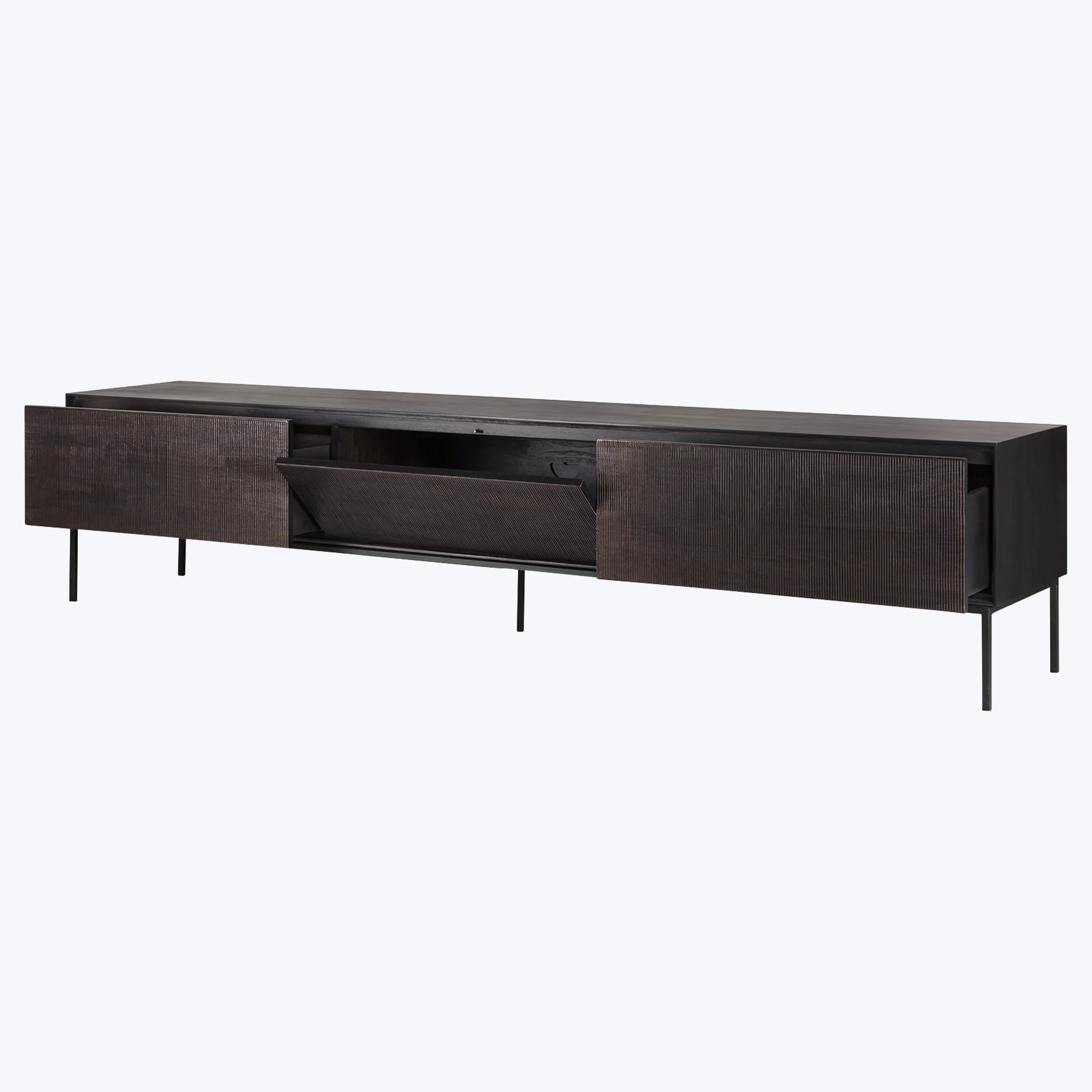 Grooves Low TV Cupboard