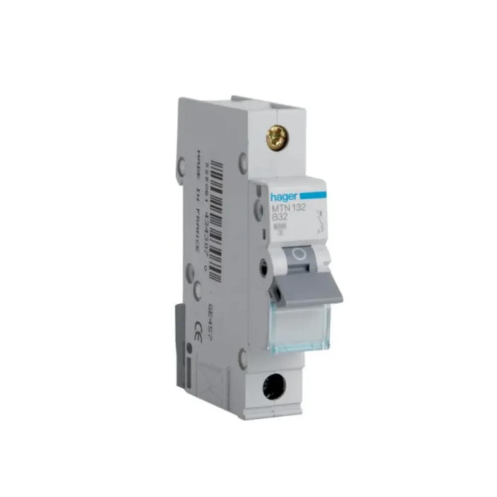 Hager Single Phase MCB MTN Range (6amp to 50amp)