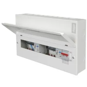 Hager VML966RK 12 Way 6 6 100A Sw 2*100A 30mA Round KO