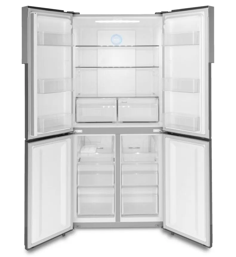 Haier Fingerprint Resistant Stainless Steel 33" Counter Depth 4-Door Refrigerator (16.4 Cu.Ft.) - QHE16HYPFS