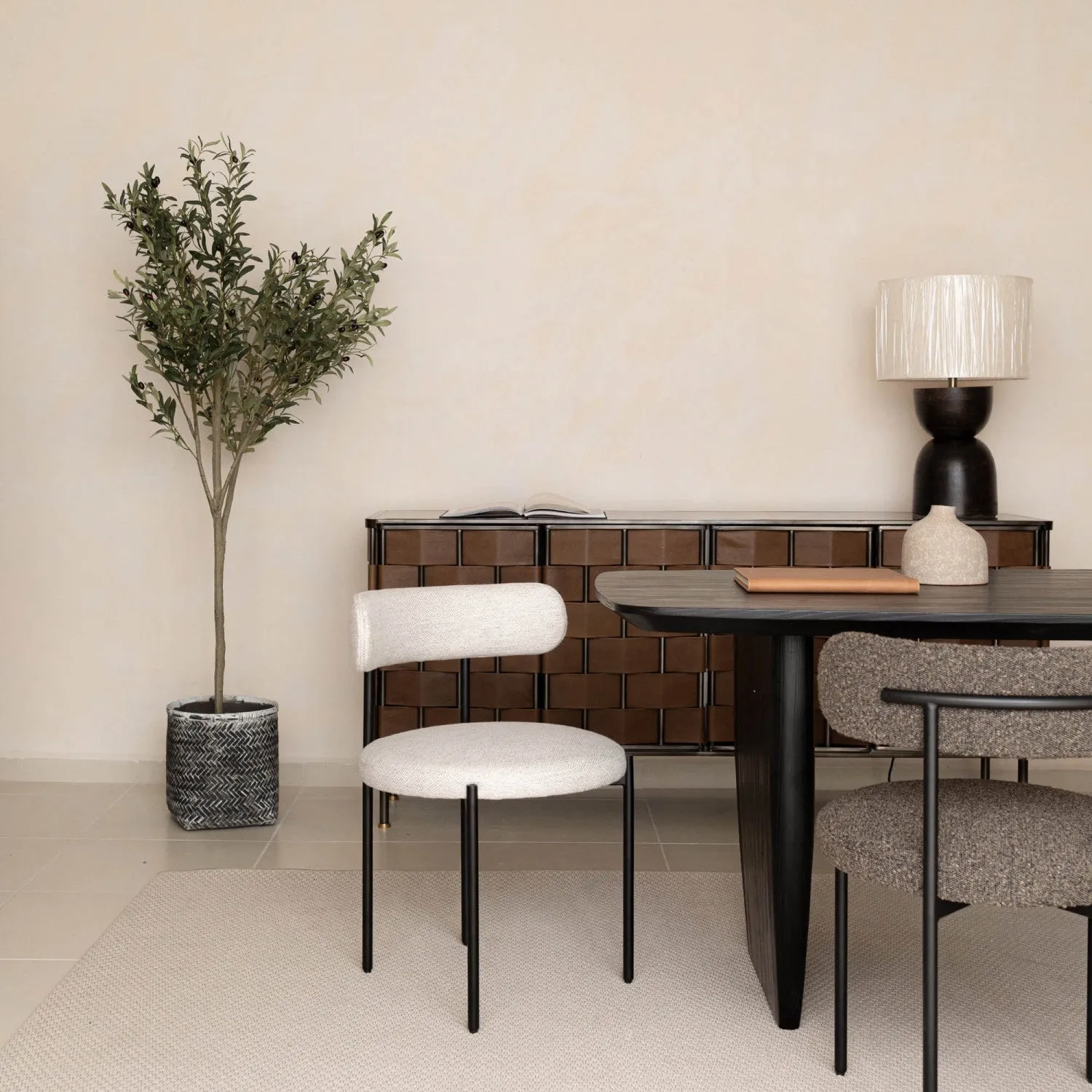 Hylstrom Dining Chair - Brown - Set of Two