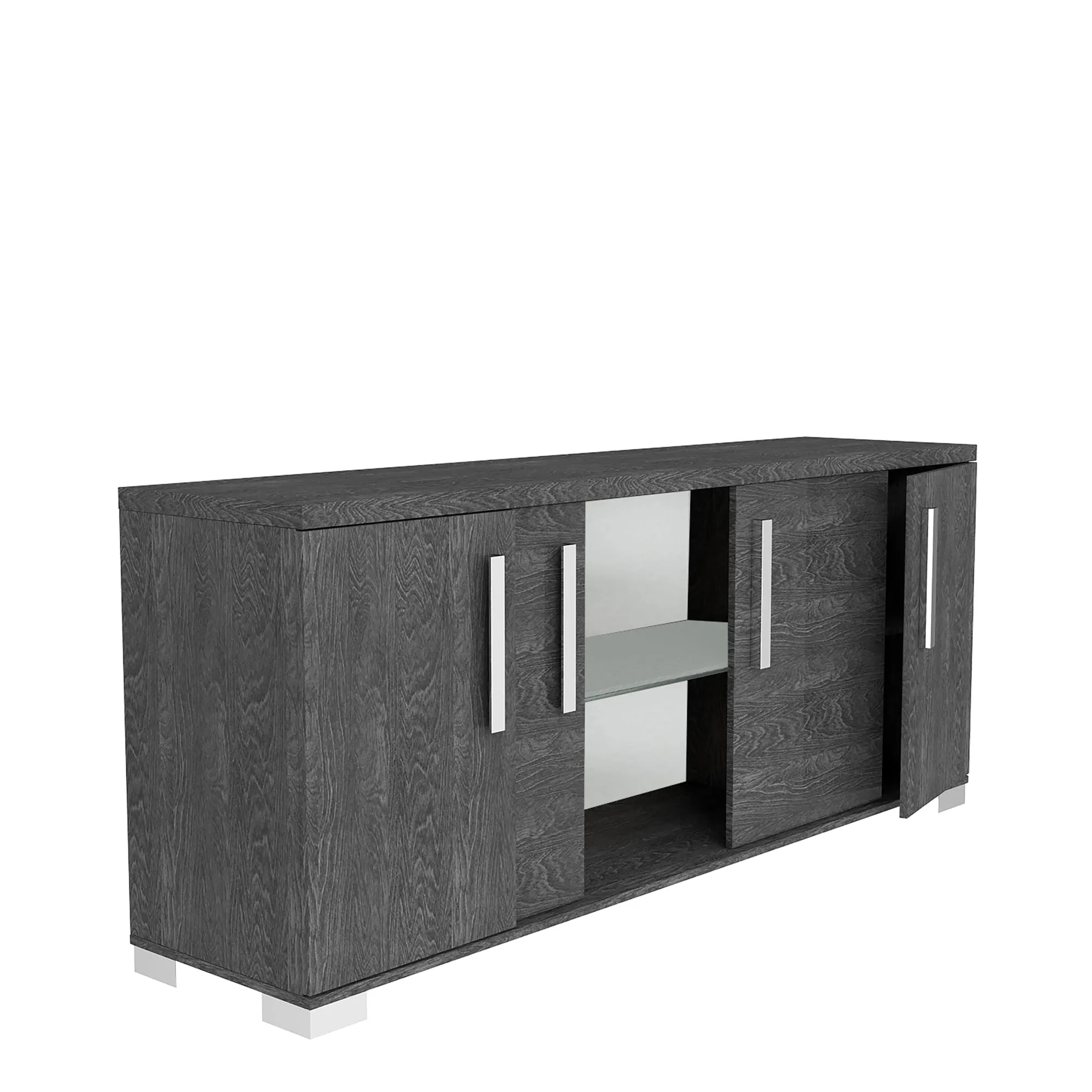 Isabella - 4 Door Buffet In Grey Birch