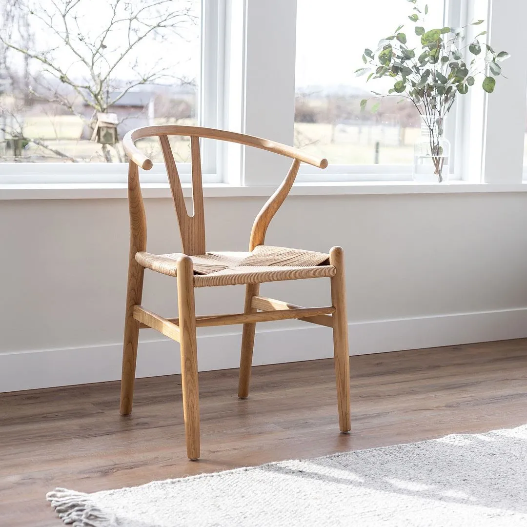 Jessbul Wishbone Dining Chair - Blonde