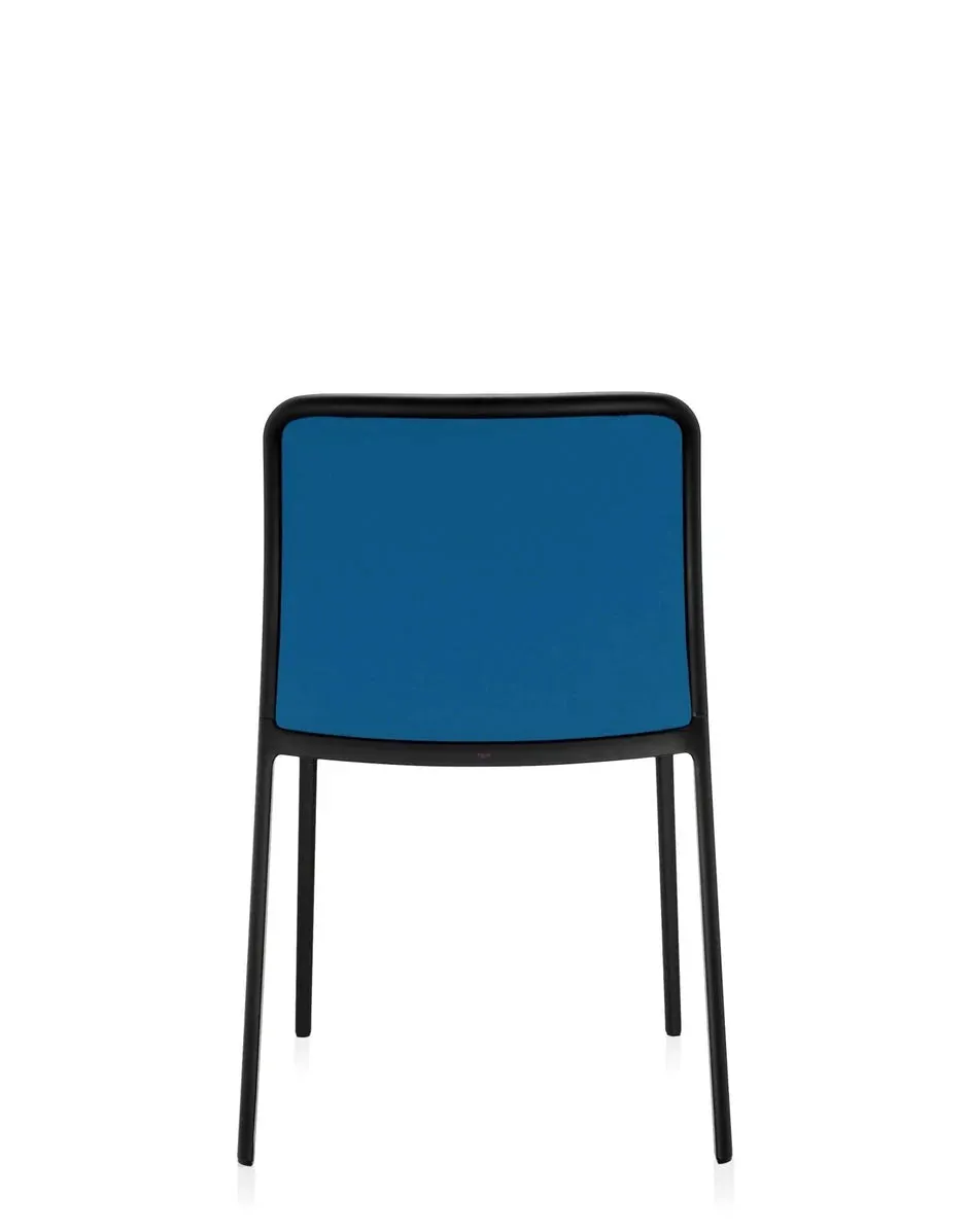 Kartell Audrey Soft Chair, Black/Teal Blue
