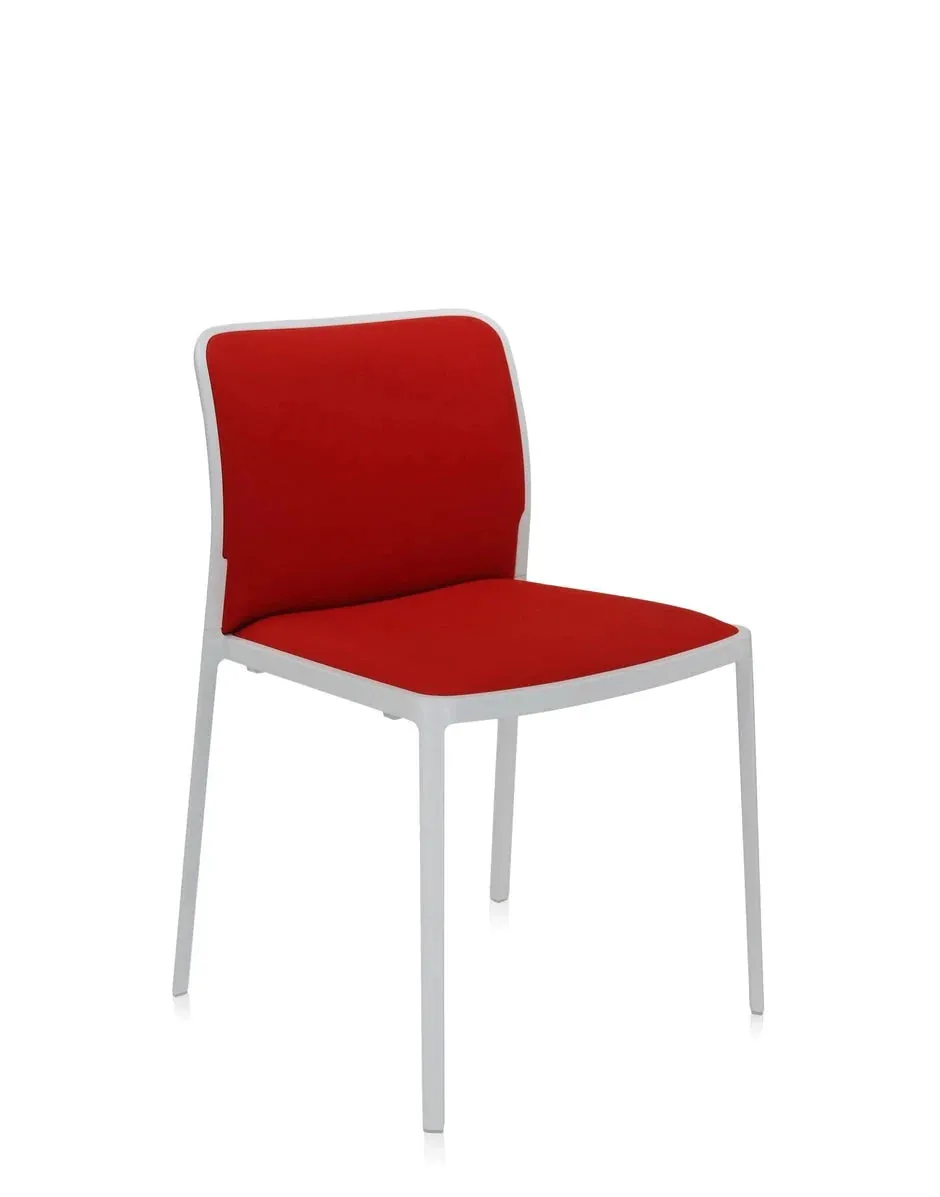 Kartell Audrey Soft Chair, White/Red