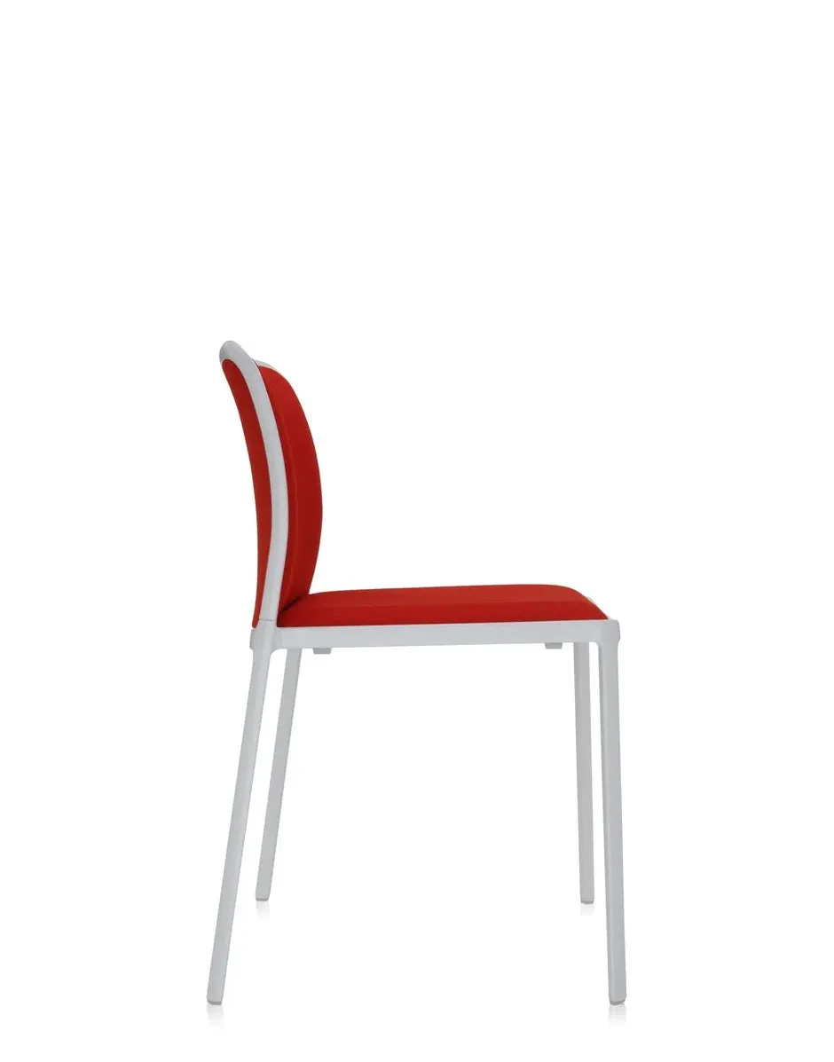 Kartell Audrey Soft Chair, White/Red