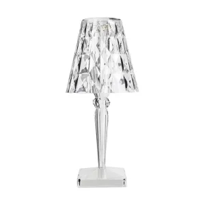 Kartell Big Battery Table Lamp Battery Version, Crystal