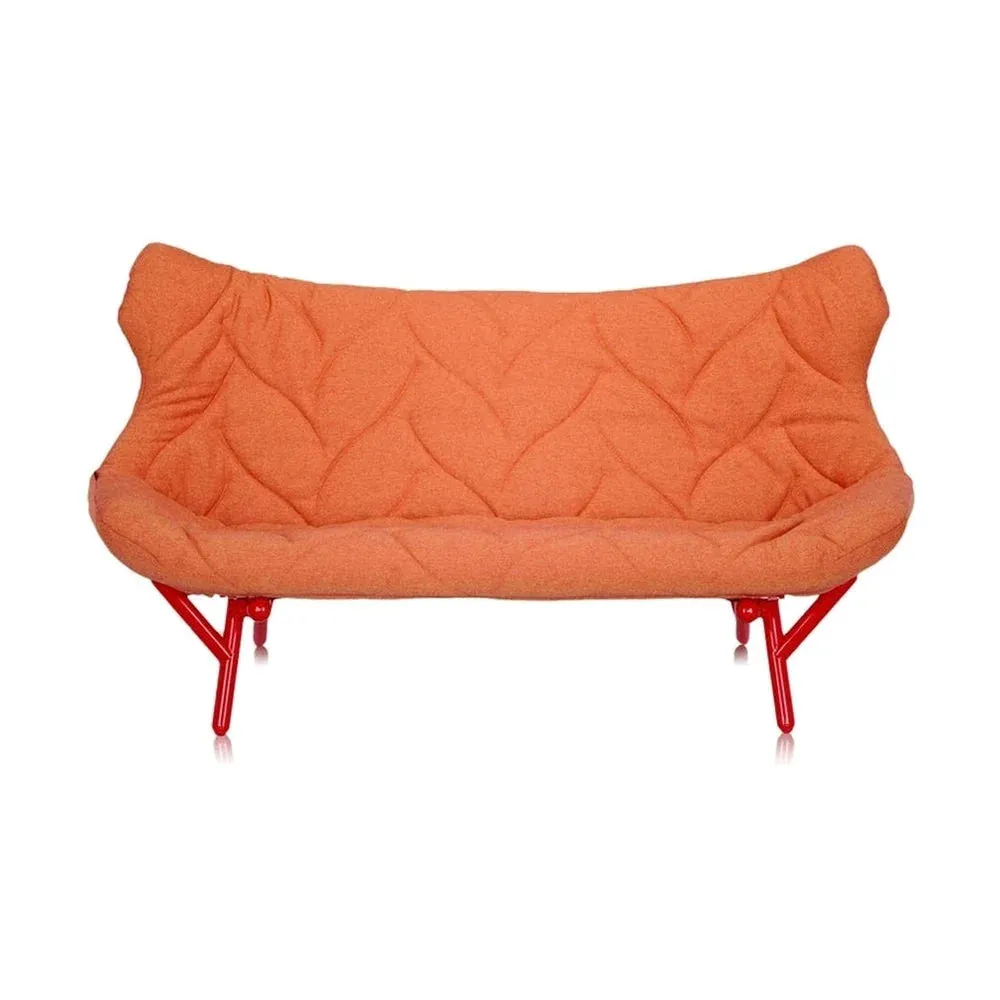 Kartell Foliage Sofa Trevira, Red/Orange