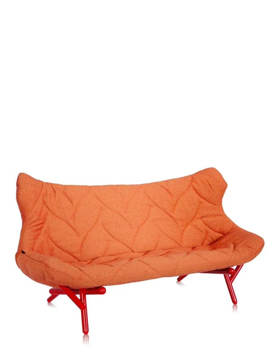 Kartell Foliage Sofa Trevira, Red/Orange