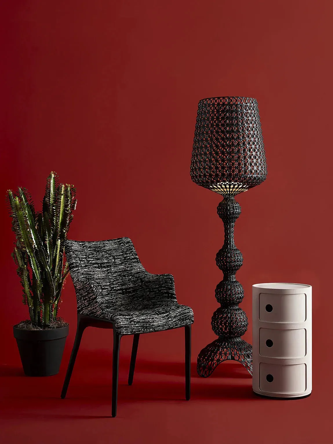 Kartell Kabuki Indoor Floor Lamp, Black