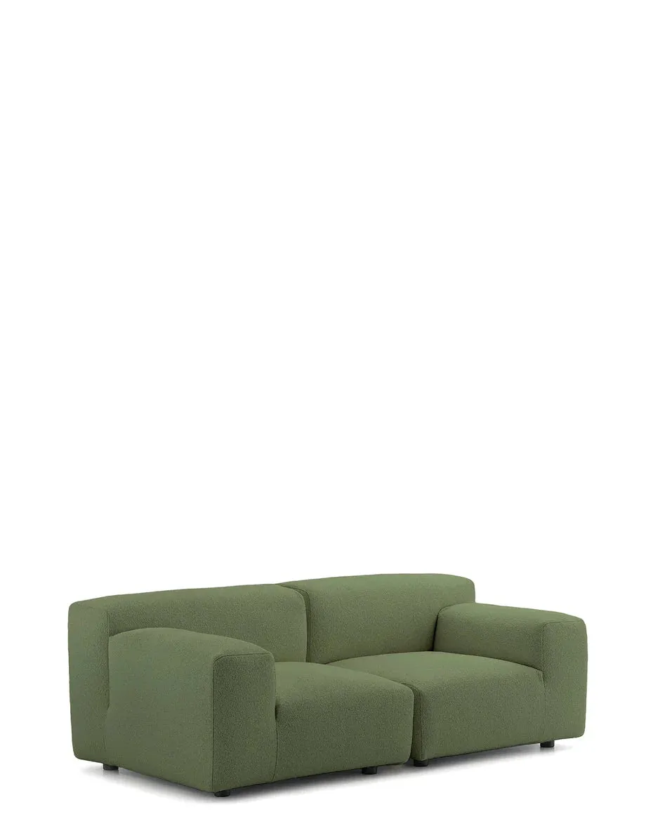 Kartell Plastics Duo 2 Seater Sofa Sx Orsetto, Green