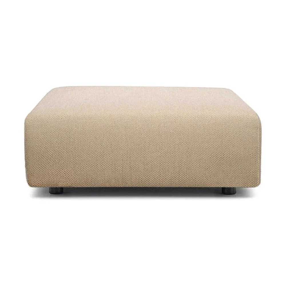 Kartell Plastics Duo Pouf Square Nilo, Taupe