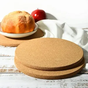 Kavi Eco-Friendly Cork Trivets (Set of Two)