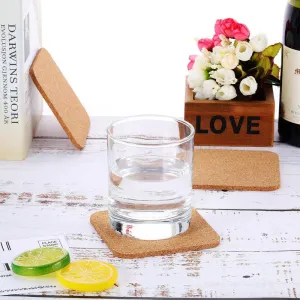 Kavi Square Cork Coasters (Set of 6)