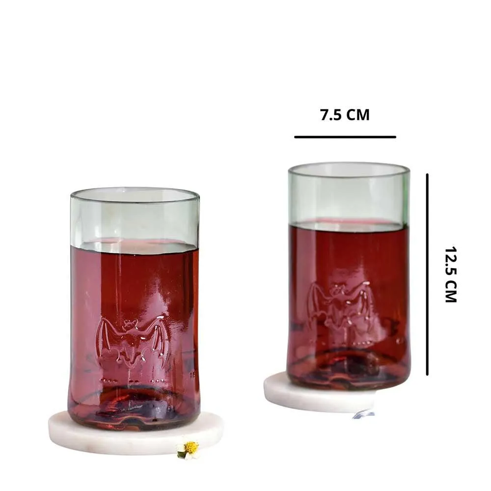 Kavi Upcycled Bacardi Glasses (Set of two)