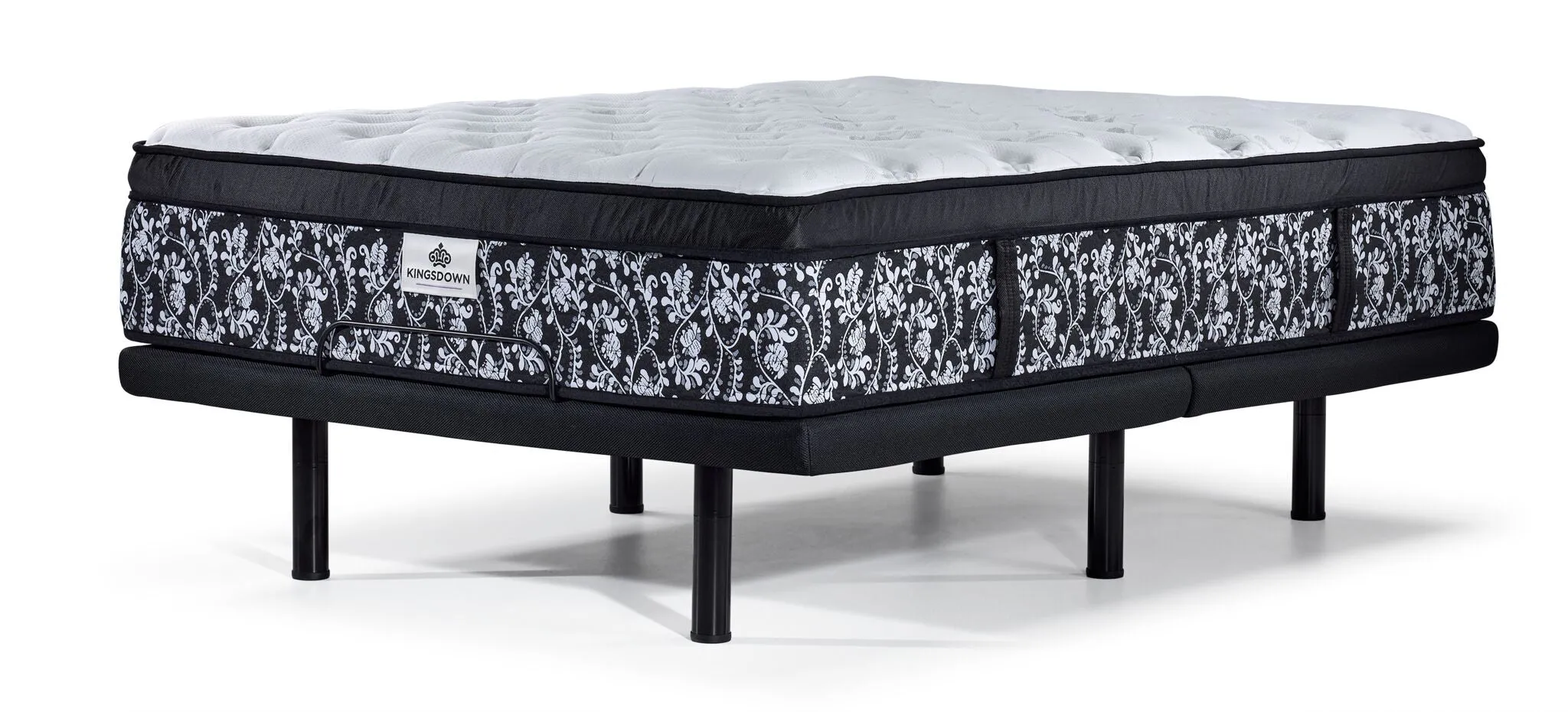 Kingsdown Summerset Firm Euro Top Queen Mattress and L2 Motion Pro Adjustable Base