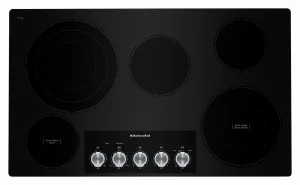 KitchenAid Black 36" Electric Cooktop - KCES556HBL