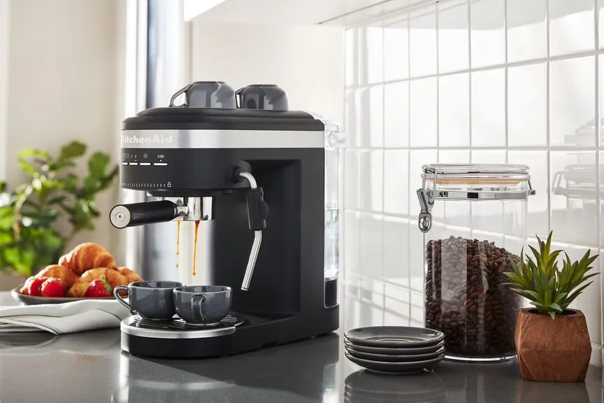 KitchenAid® Black Matte Semi-Automatic Espresso Machine - KES6403BM