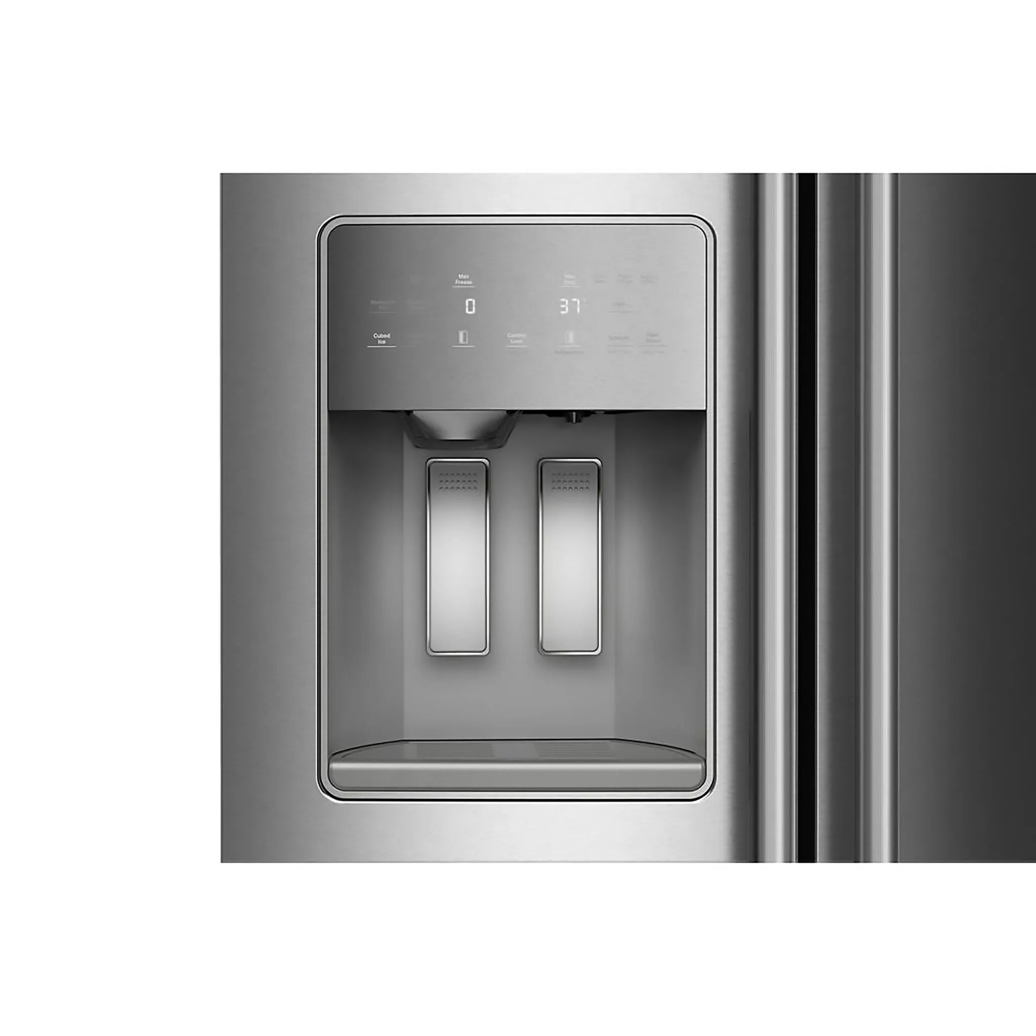 KitchenAid Printshield™ Stainless Steel Counter-Depth Side-by-Side Refrigerator (20.8 Cu. Ft.) - KRSC536RPS