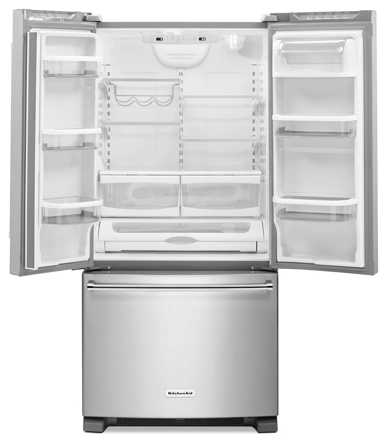 KitchenAid Stainless Steel French Door Refrigerator (22.1 Cu. Ft.) - KRFF302ESS
