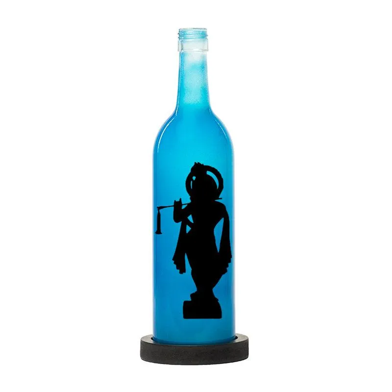 Krishna Inlit Lamp (Blue)