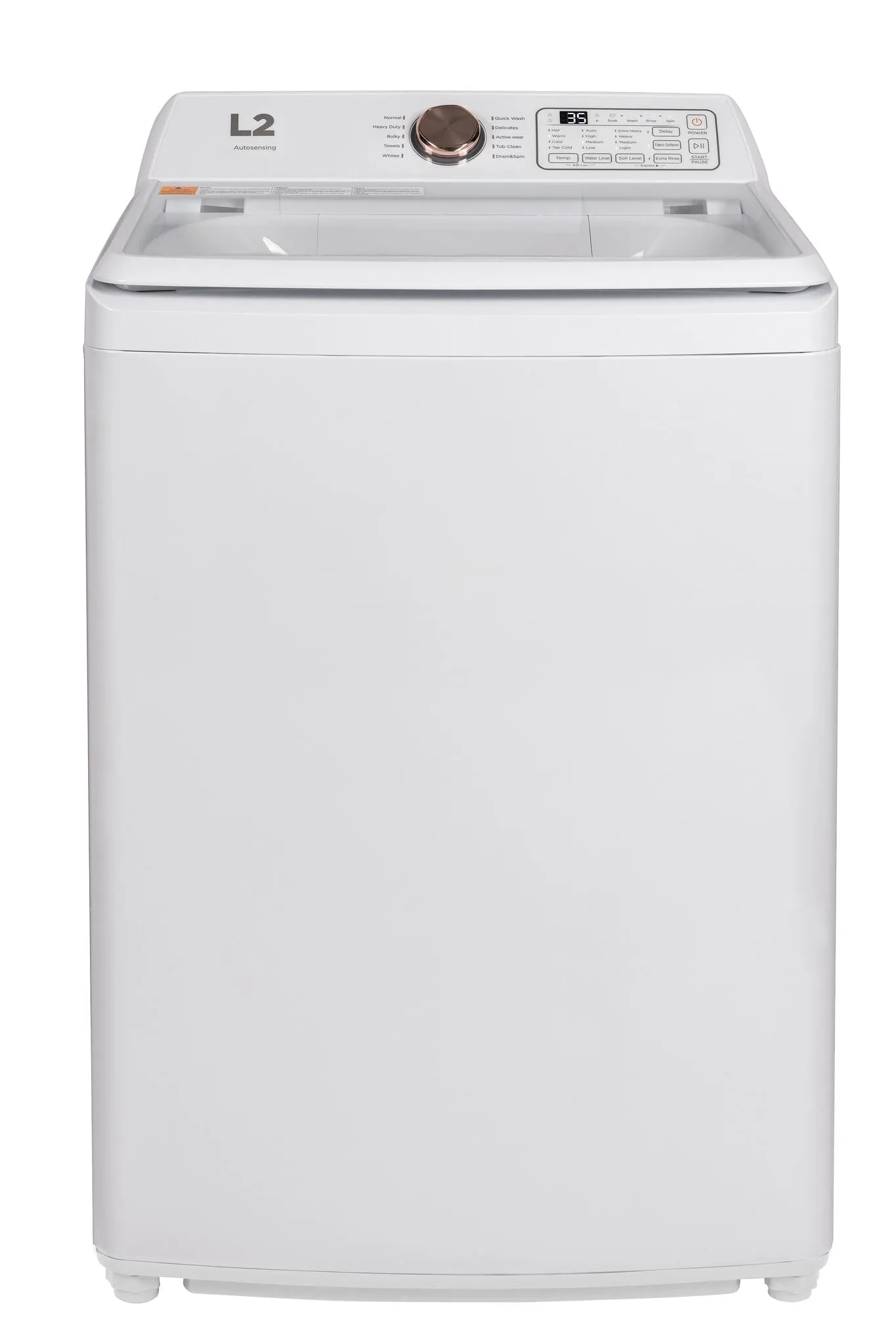 L2 White Top Load Electric Washer (4.7 Cu.ft) - LT47A3AWW