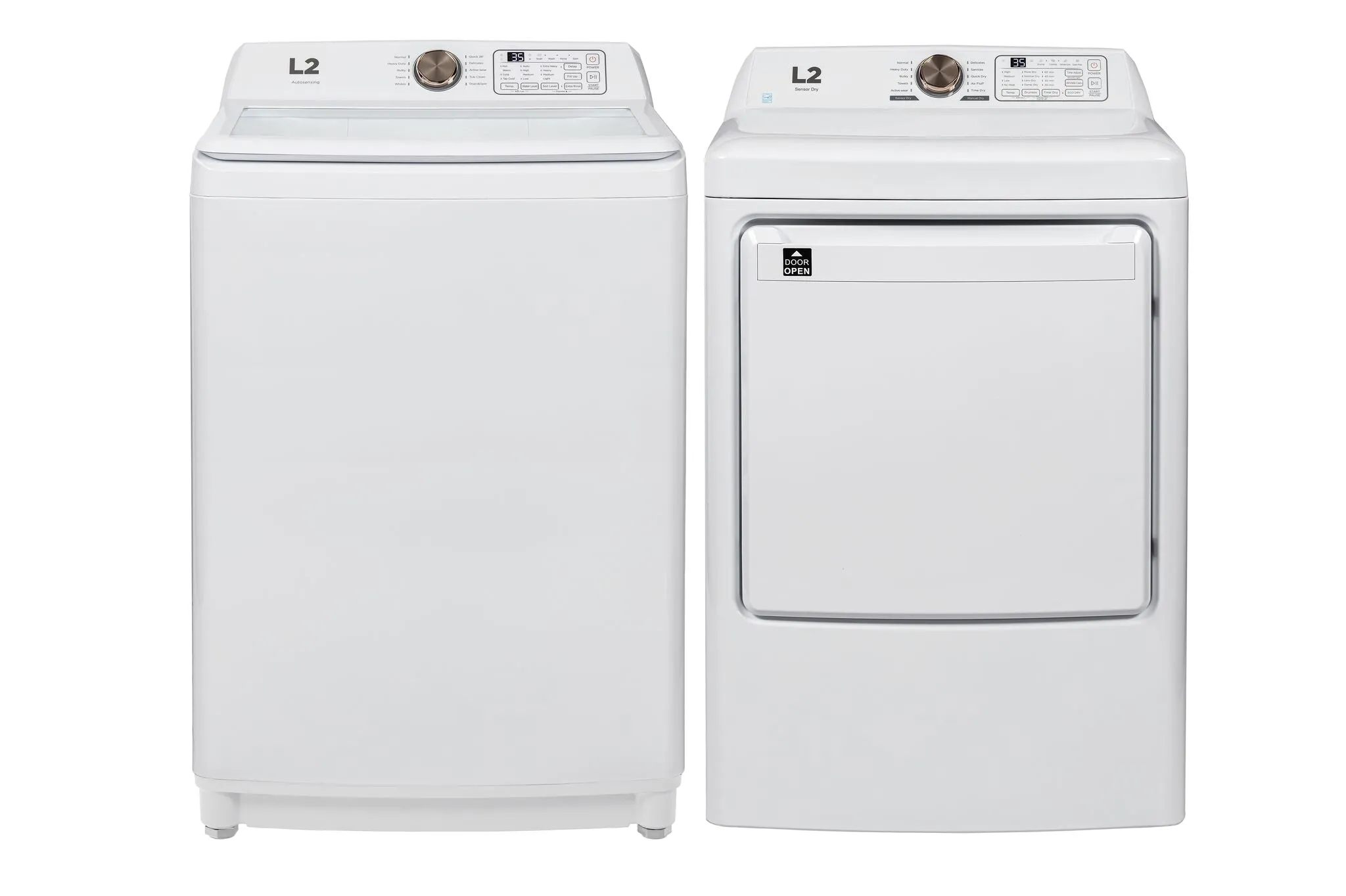 L2 White Top Load Electric Washer (5.1 Cu.ft ) - LT51N1BWWC