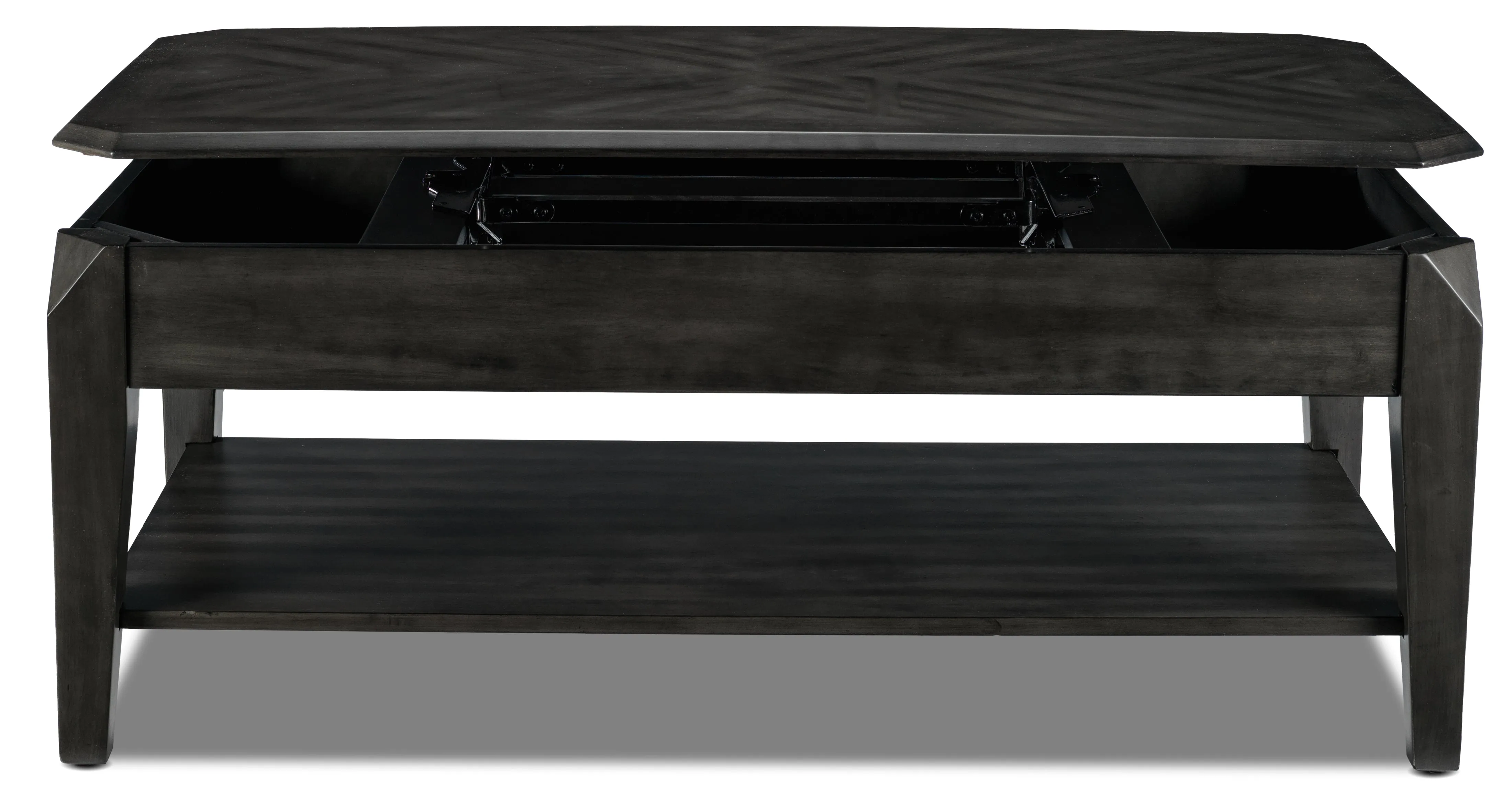 Lennox 47" Lift-Top Coffee Table - Dark Grey