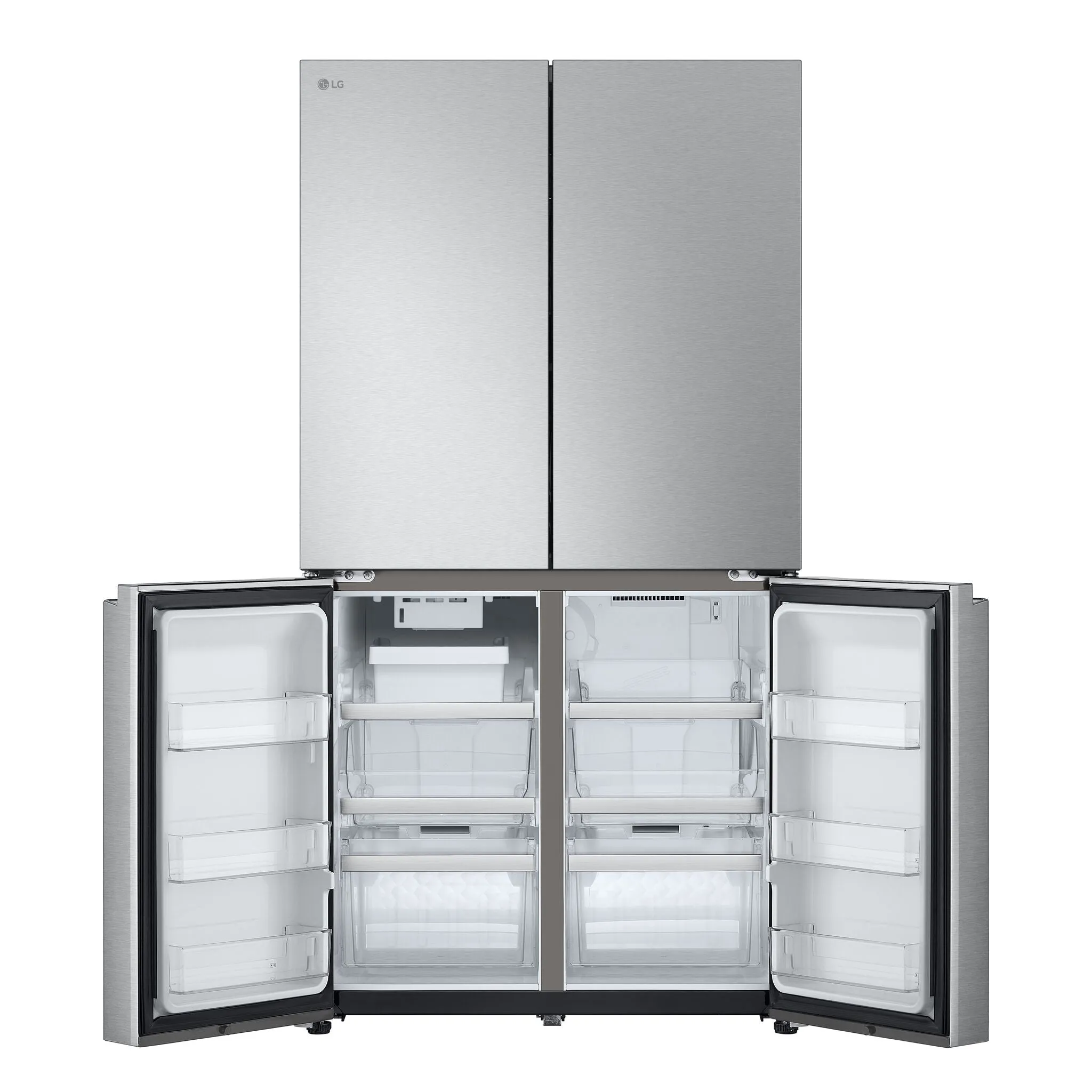 LG Smudge Resistant Stainless Steel French 4-Door Counter-Depth Refrigerator with Ice Maker (24 Cu.ft) - LF24C8200S