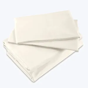 Lineare Percale Sheets & Pillowcases, Ivory