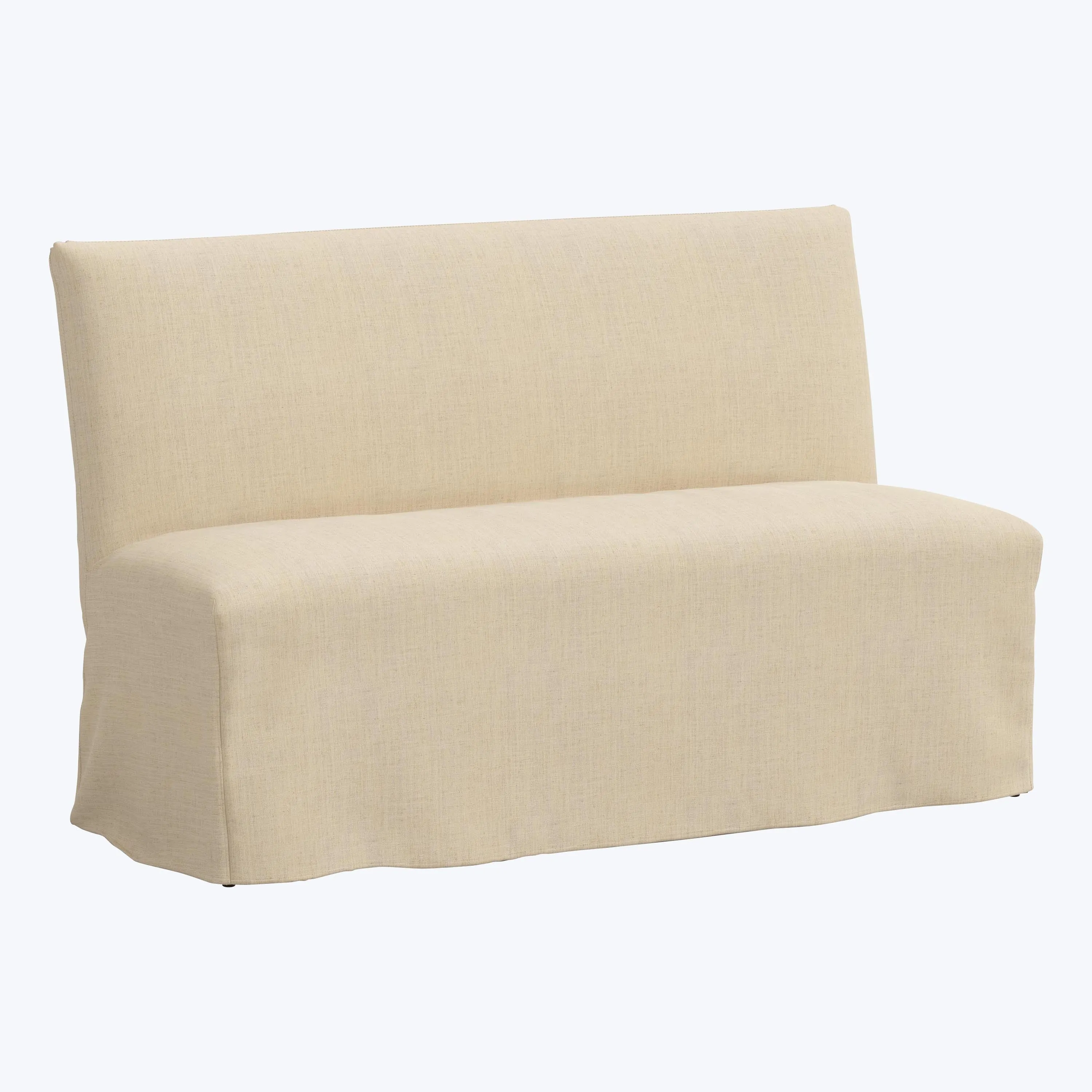 Linen Slipcover Dining Banquette