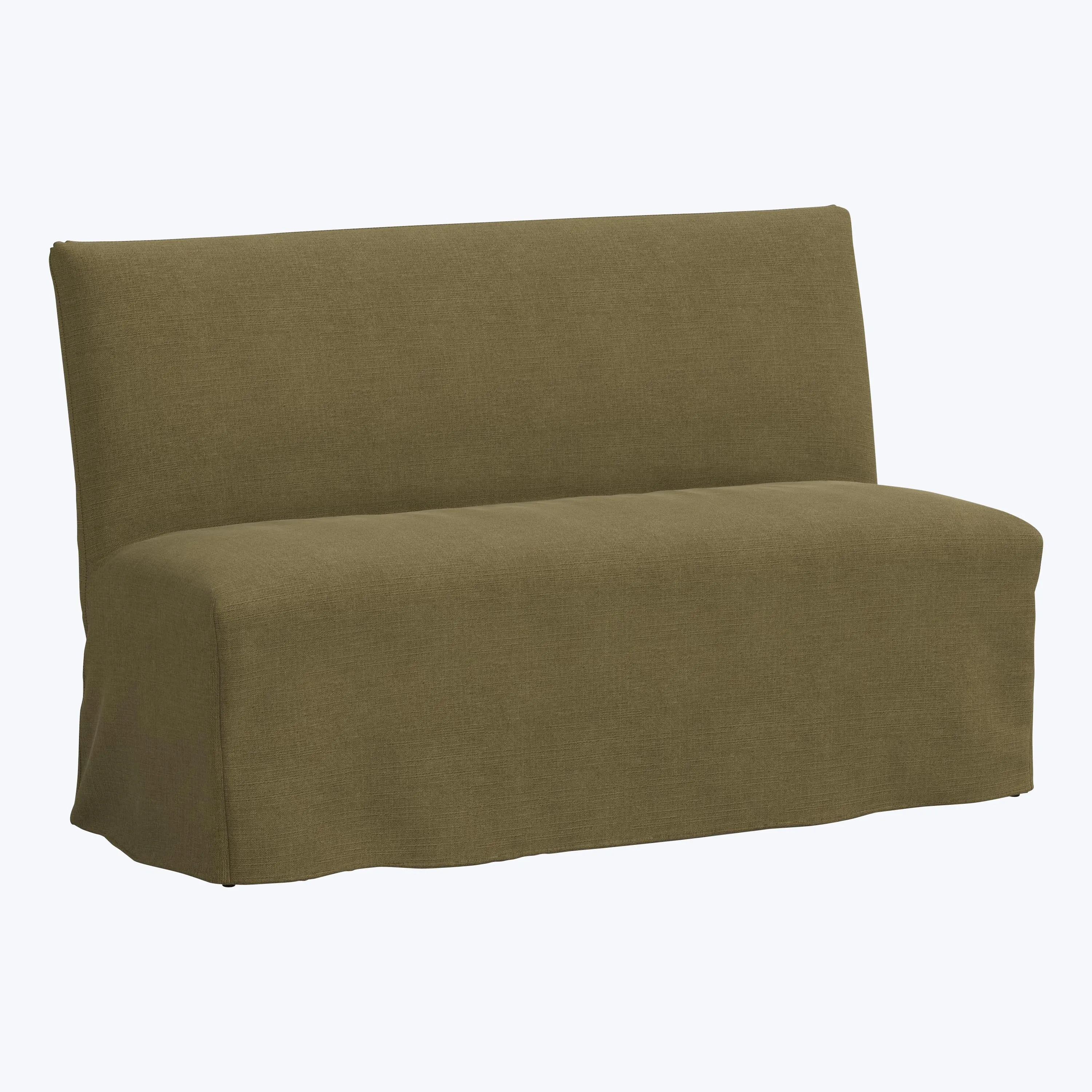 Linen Slipcover Dining Banquette