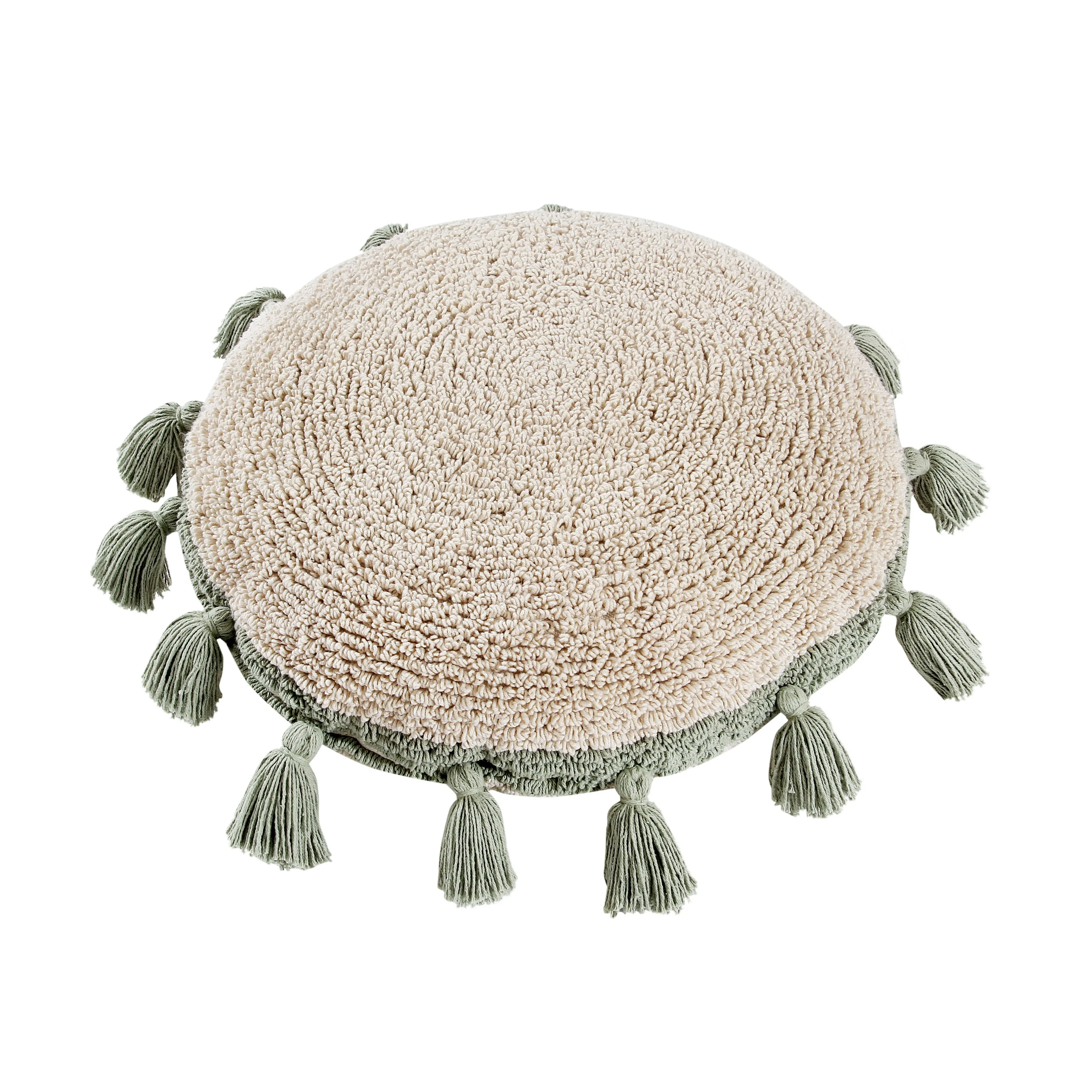 Lorena Canals Circle Green Machine Washable Cushion (Online Exclusive)