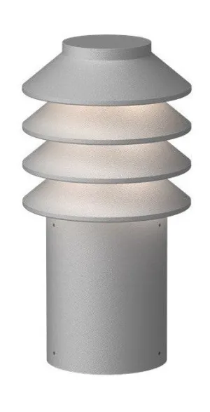 Louis Poulsen Bysted Garden Bollard Led 4000 K 14 W Anchor With Adaptor Short, Aluminium