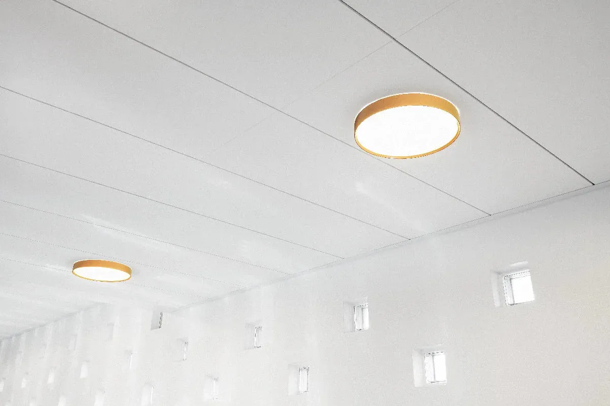 Louis Poulsen Lp Slim Round Surface Mounted Ceiling Lamp 3690 Lumens ø44 Cm, White