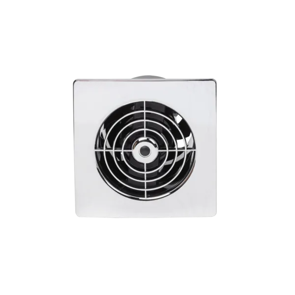 Manrose LP100STC 4'' Lo Profile Square Fan with Timer Chrome