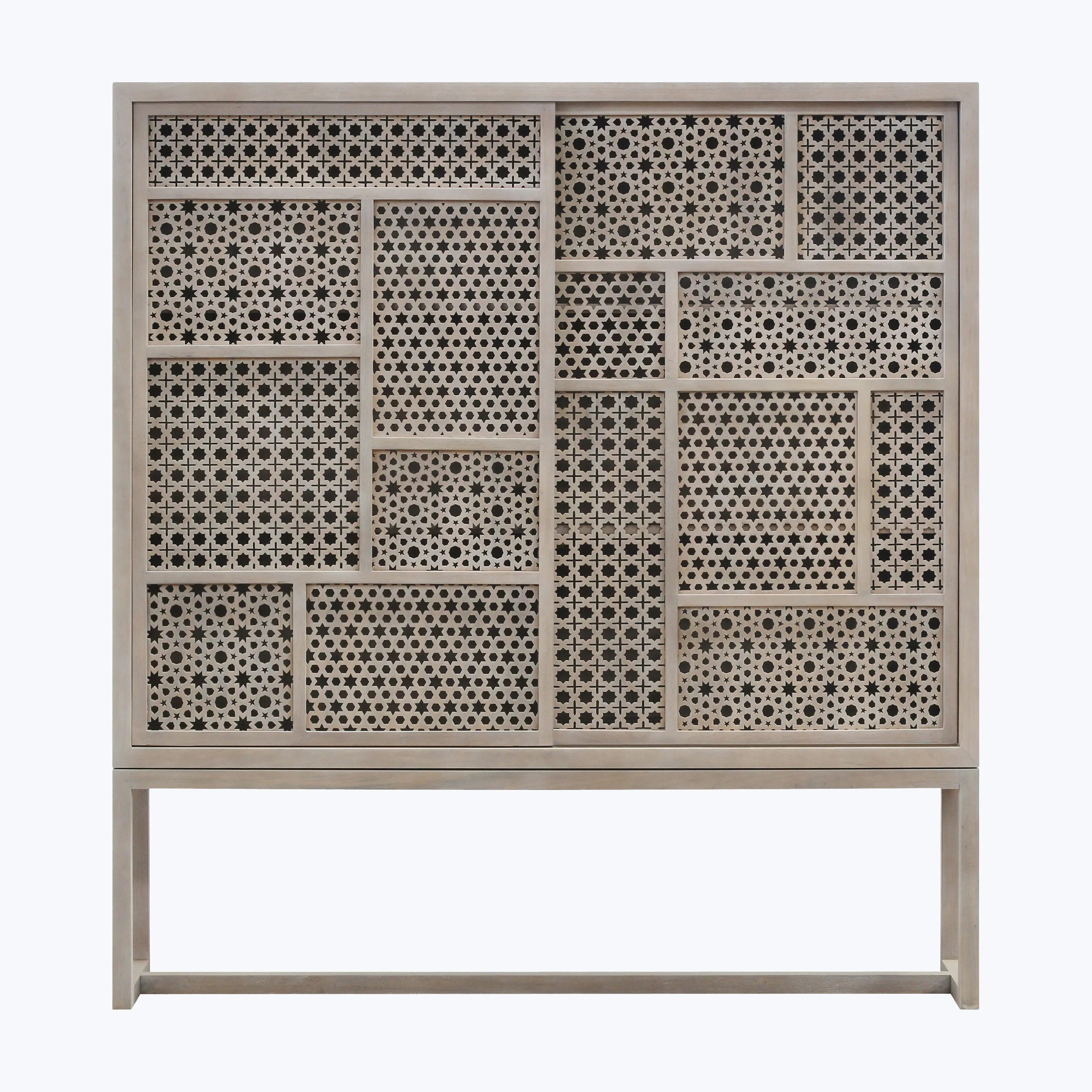 Mantra Teak Wide Cabinet