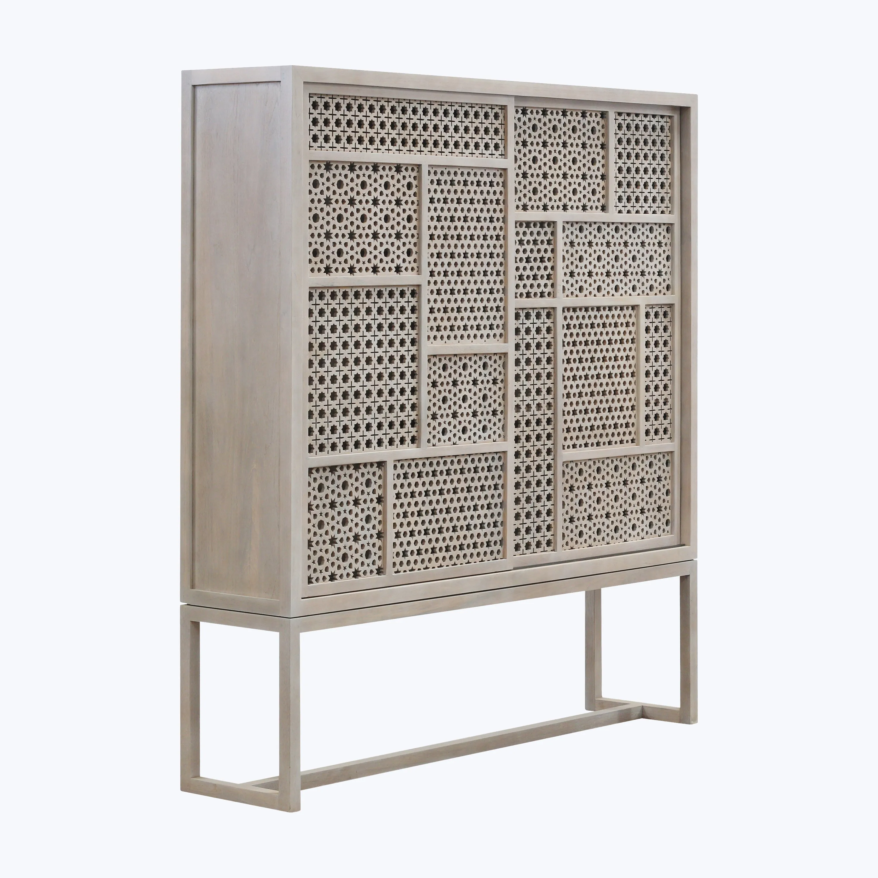 Mantra Teak Wide Cabinet