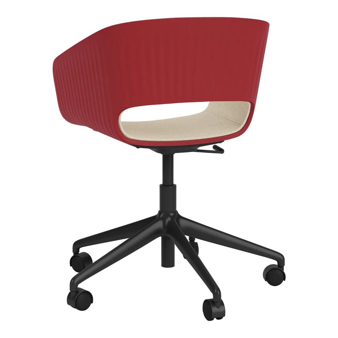 Maree 406 Office Chair - 5 Star Base w/ Casters - Front Upholstered